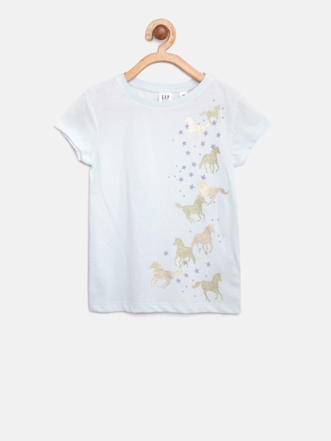 

GAP Girls Graphic Short Sleeve T-shirt, Blue