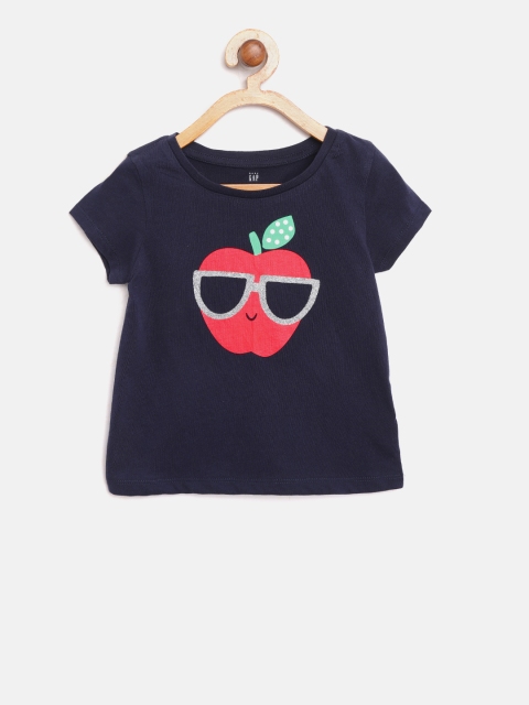 

GAP Girl Graphic Short Sleeve T-shirt, Navy blue