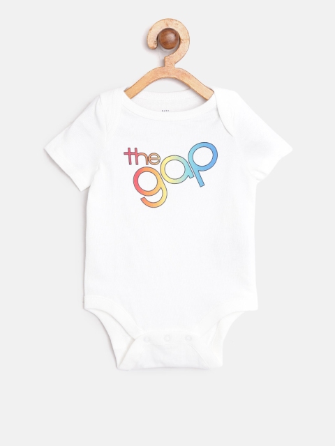 

GAP Baby Boy Logo Graphic Short Sleeve Bodysuit, White