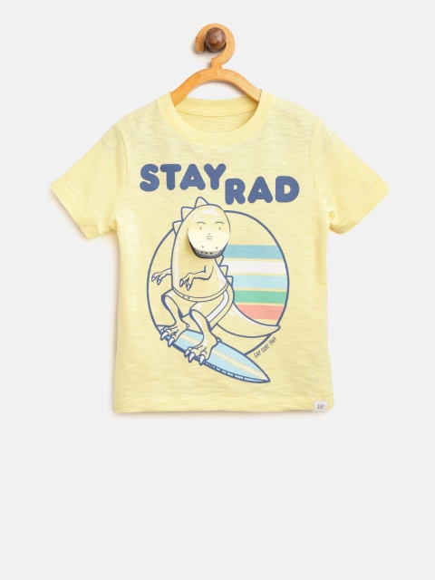 

GAP Boy Short Sleeve Graphic T-Shirt, Yellow
