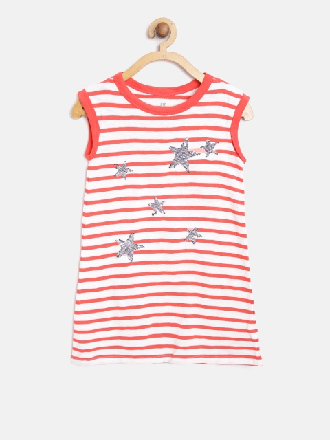 

GAP Girls Flippy Sequin Sleeveless Dress, Red