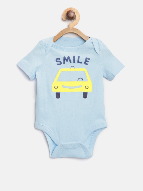 

GAP Baby Boy Blue Short Sleeve Bodysuit