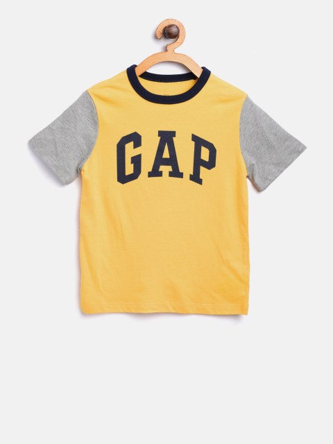

GAP Boy Logo Short Sleeve T-Shirt, Yellow