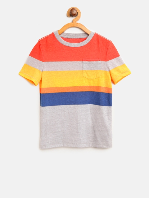 

GAP Boys' Stripe Pocket T-shirt, Multi