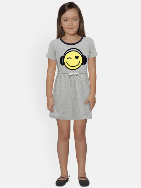 

GAP Girls Graphic Shift Dress, Grey