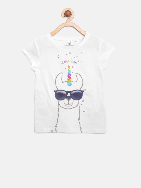 

GAP Girls Graphic Short Sleeve T-shirt, White