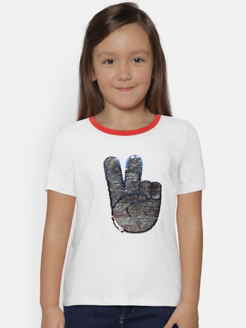 

GAP Girls Graphic Short Sleeve T-Shirt, Off white