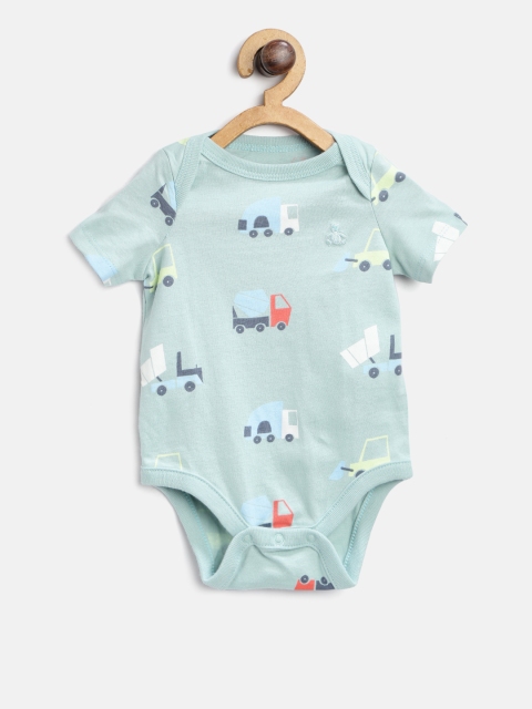 

GAP Baby Boy's Print Short Sleeve Bodysuit, Blue