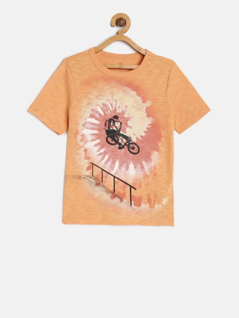 

GAP Boys' Orange Graphic T-Shirt