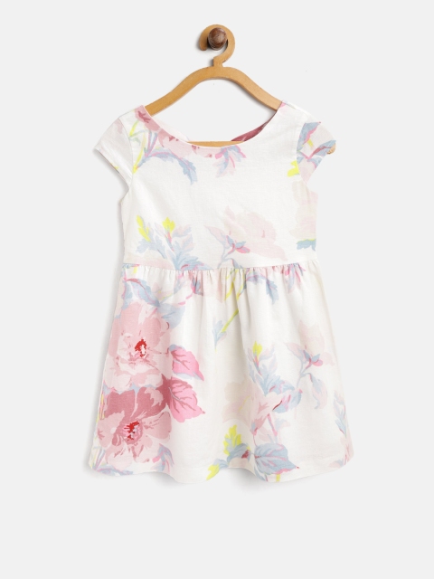 

GAP Girls Floral Fit & Flare Dress, White