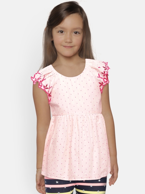 

GAP Girls Print Mix-Fabric Dress, Pink