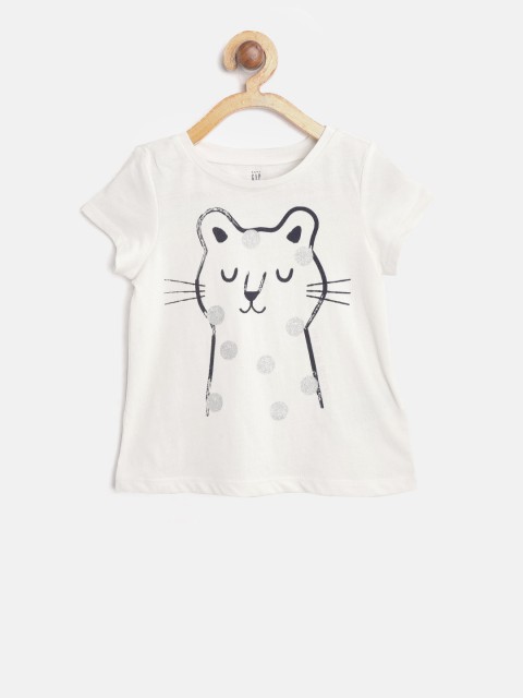 

GAP Girl Graphic Short Sleeve T-shirt, Off white