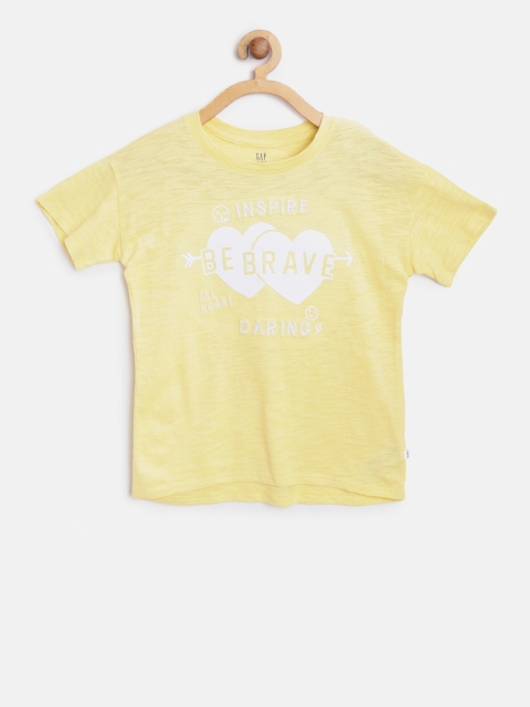 

GAP Girls Graphic Short Sleeve T-Shirt, Mustard
