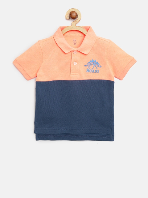 

GAP Boy Colorblock Graphic Polo T-Shirt, Navy blue