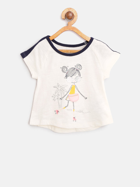 

GAP Girls Interactive Graphic Short Sleeve T-Shirt, Off white