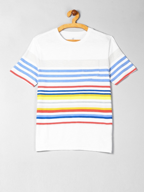 

GAP Boys Multicoloured Striped Short Sleeve Shirt, Multi