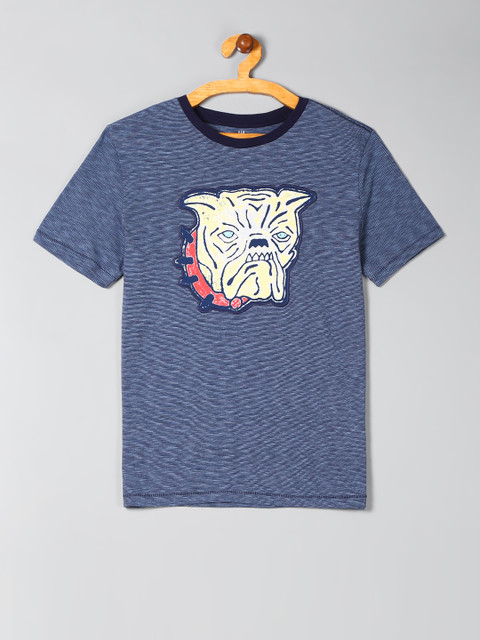 

GAP Boys Navy Blue Graphic Short Sleeve T-Shirt