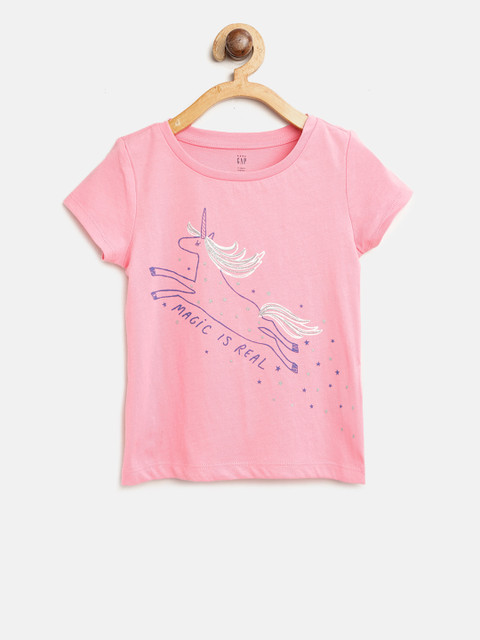 

GAP Girl Graphic Short Sleeve T-Shirt, Pink