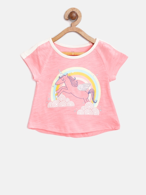 

GAP Girls Interactive Graphic Short Sleeve T-Shirt, Pink