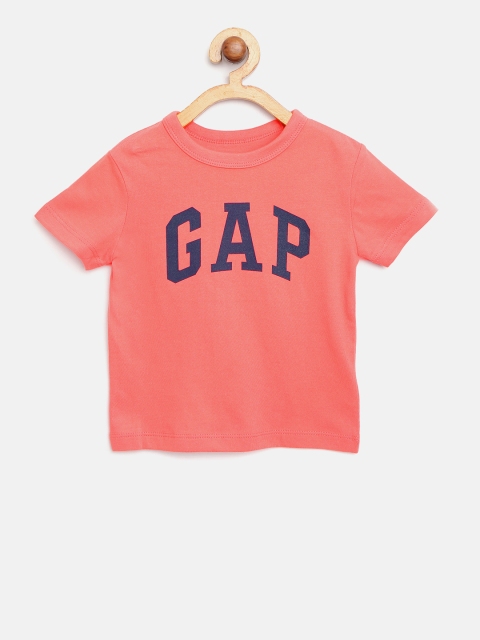 

GAP Boy Logo Short Sleeve T-Shirt, Coral