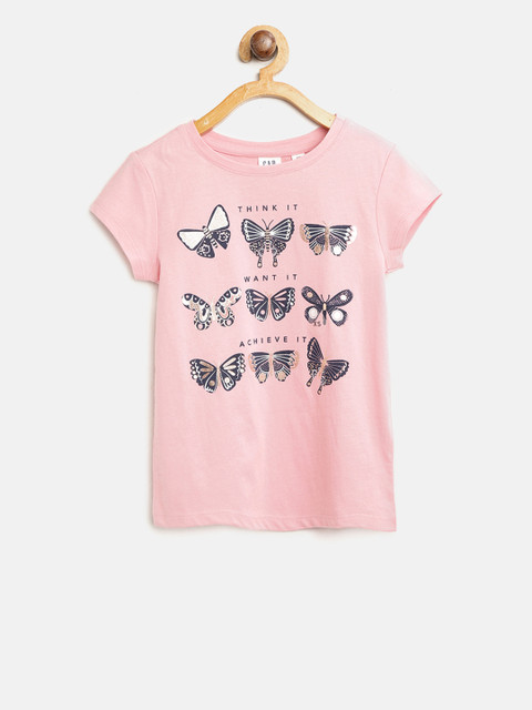 

GAP Girls Graphic Short Sleeve T-Shirt, Pink