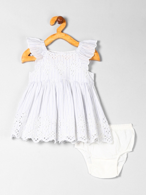 

GAP Baby Girl Eyelet Dress, Blue