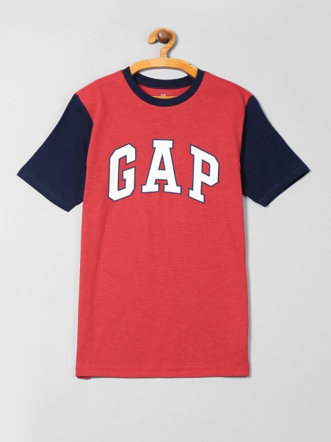 

GAP Boys Red Printed Round Neck T-Shirt