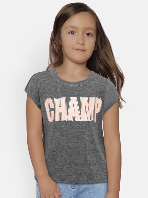 

GAP Girls Graphic Short Sleeve T-shirt, Charcoal