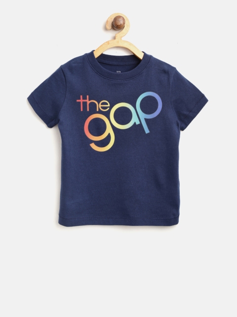 

GAP Baby Boy Logo Short Sleeve T-Shirt, Navy blue