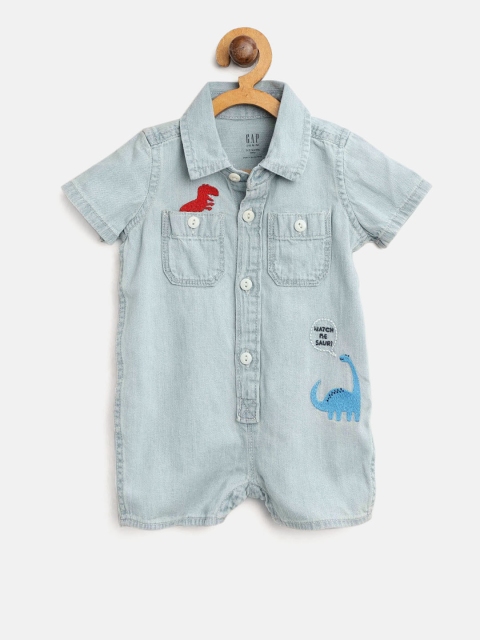 

GAP Baby Boy Dino One-Piece, Blue
