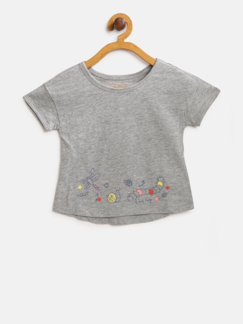 

GAP Girl Love Graphic Short Sleeve T-Shirt, Grey melange