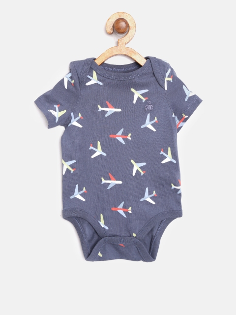 

GAP Baby Boy Shorty One-Piece, Navy blue