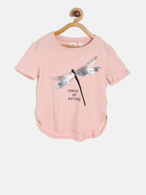 

GAP Girls Graphic Short Sleeve T-shirt, Pink