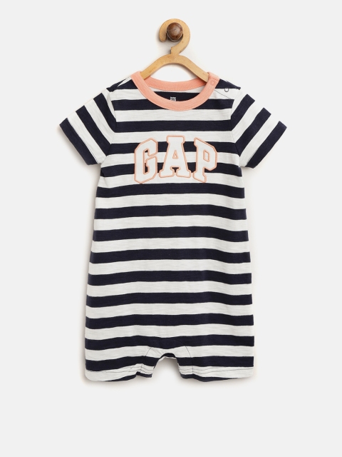 

GAP Baby Boy Logo One-Piece, Navy blue
