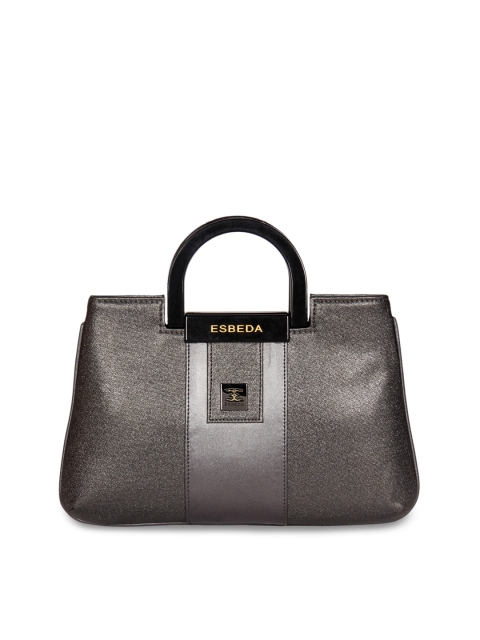 

ESBEDA Grey Colourblocked Handheld Bag