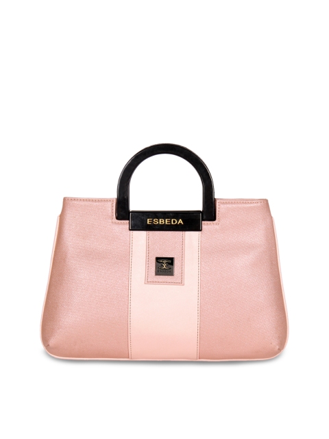 

ESBEDA Pink Colourblocked Handheld Bag