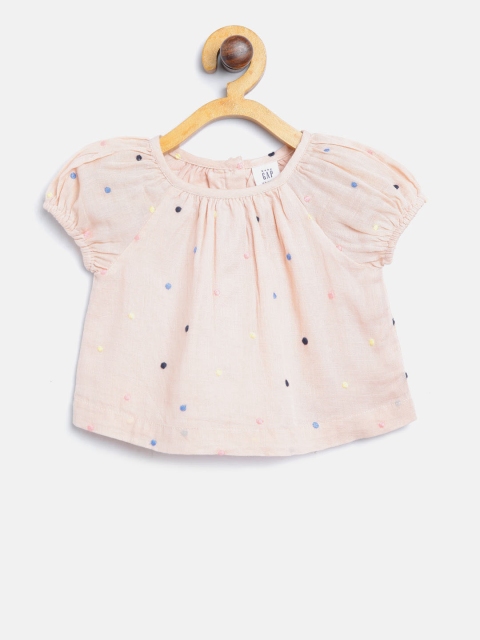 

GAP Baby Girl Short Sleeve Pure Cotton Top, Pink