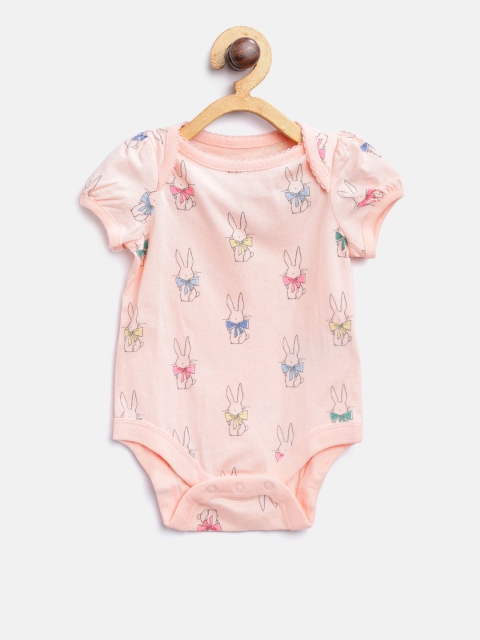 

GAP Baby Girl Short Sleeve Bodysuit, Pink