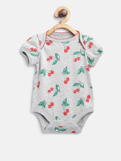 

GAP Baby Girl Short Sleeve Bodysuit, Grey melange