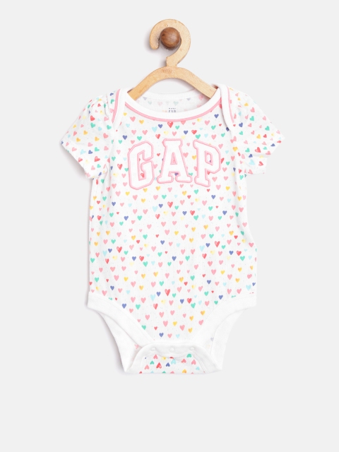 

GAP Baby Girl Print Short Sleeve Bodysuit, White