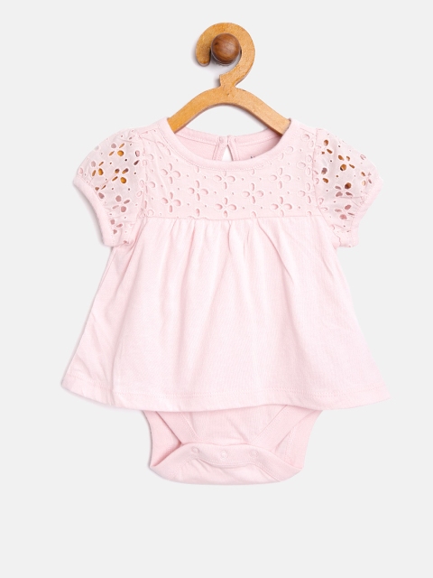 

GAP Baby Girl Eyelet Body Double, Pink