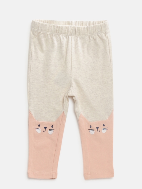 

GAP Baby Girl Pink Cat Graphic Leggings, Beige