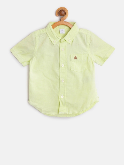 

GAP Boy Uniform Oxford Short Sleeve Shirt, Lime green