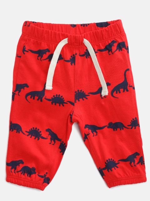 

GAP Baby Boy Dino Print Pull-On Pants, Red