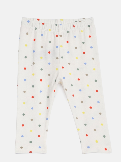 

GAP Baby Girl White Printed Leggings