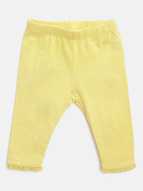 

GAP Baby Girl Lace-Trim Leggings, Yellow