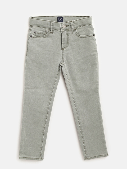 

GAP Boys Olive Green Superdenim Cozy Slim Jeans with Defendo