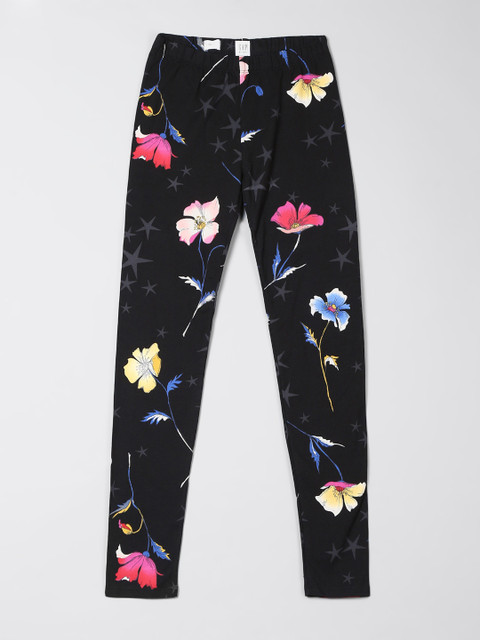 

GAP Girls Print Leggings in Stretch Jersey, Black