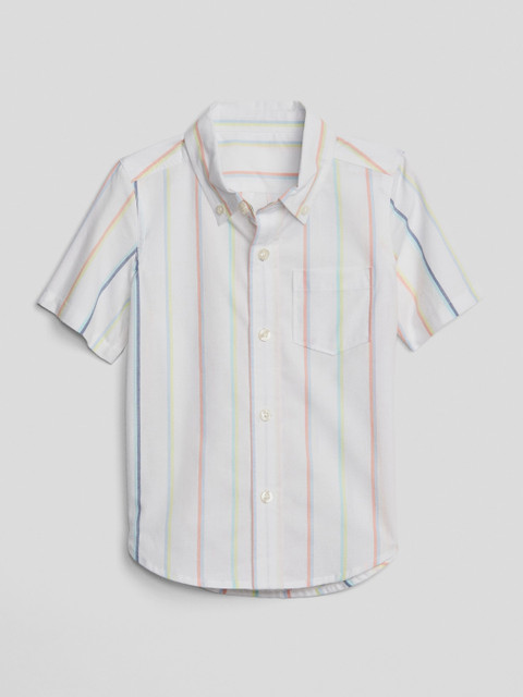 

GAP Boy Stripe Short Sleeve Shirt, Multi