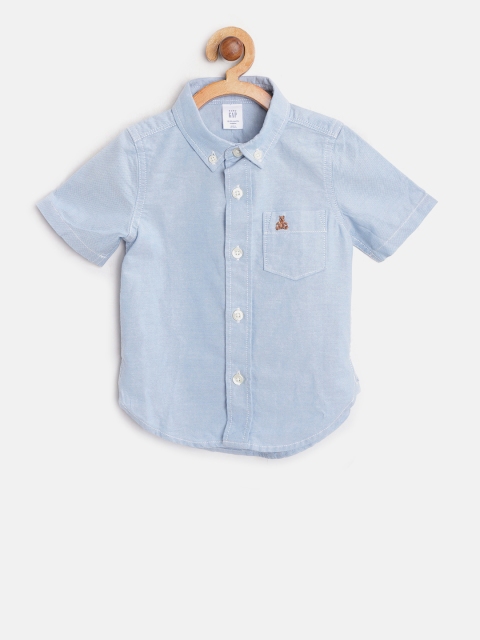

GAP Boy Uniform Oxford Short Sleeve Shirt, Blue